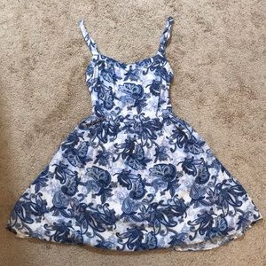 S Garage Blue Dress with Open Back and POCKETS 😁